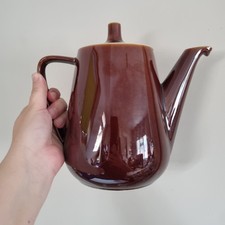 Unique Vintage 70s Villeroy & Boch Large no.2 teapot ceramic brown mcm