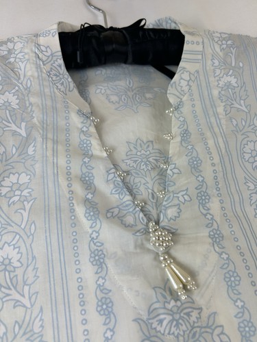 Elegant khaadi blue white - blue, &