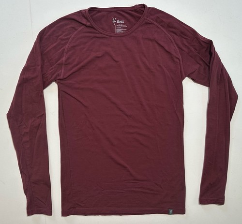 Ibex shirt mens maroon - ibex,