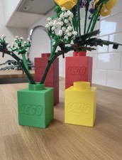 Brick flower vase - brick,