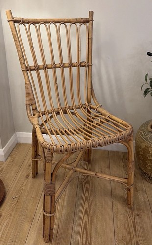 Vintage bamboo cane rattan - bamboo,