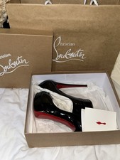 Christian Louboutin Patent Leather Heels. Peep Toe, size 7. Boxed. POP available