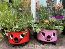 Plant Pot Set, Flower Tub, Outdoor Fun, Creative, Unique, Heavy Duty, UK STOCK