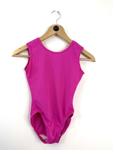 Plain pink lycra - pink, leotard