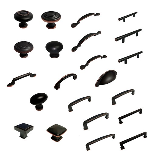 Dark oil rubbed bronze knobs - rubbed,