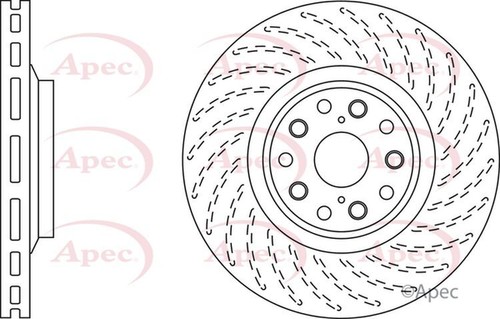 Apec brake disc front single - apec,