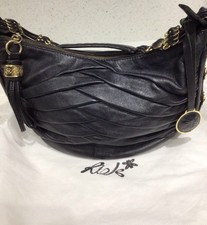 RI2K Black Leather Handbag