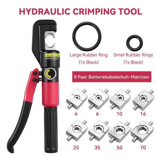 Hydraulic crimper wire battery - hydraulic,