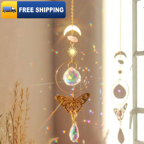 Butterfly crystal sun catcher - sun,