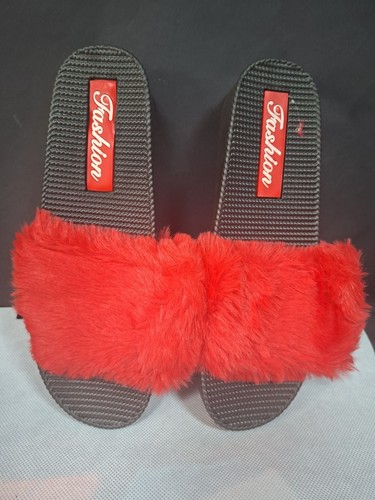 Red faux fur - faux, sliders