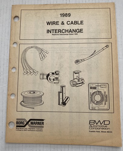 Borg warner 1989 wire - warner, cable