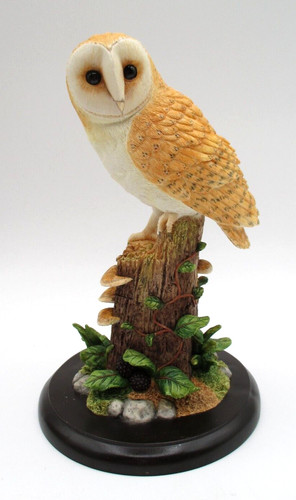 Sitting barn owl - sitting, figurine