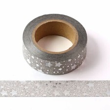 2 Silver Glitter Washi Tape