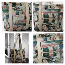 Designs by Dee Dee Vintage Golf Tapestry Shoulder Bag Tote Zipper Pockets