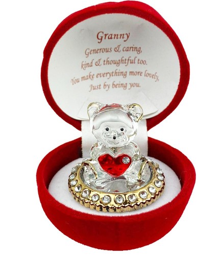 Red rose teddy bear - teddy, granny