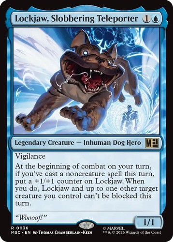Lockjaw slobbering teleporter - slobbering,