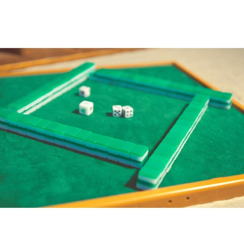 Mini mahjong set with foldable - mahjong,