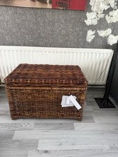 30" Wicker Storage Trunk