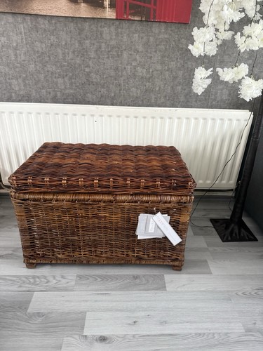 Wicker storage trunk - storage,