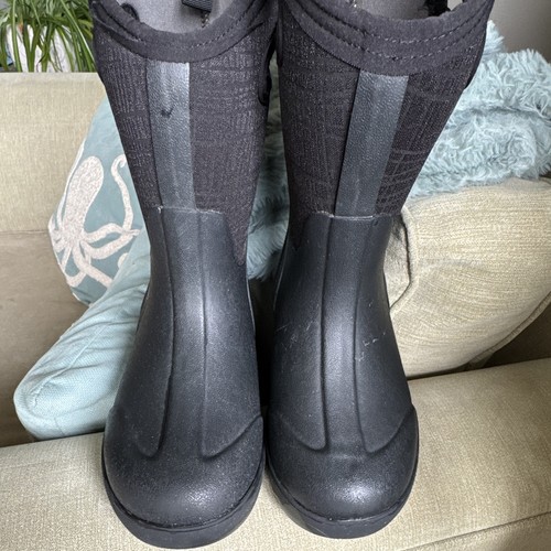 Bogs black mid calf insulated - black, mid-calf