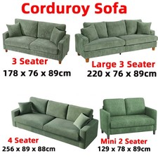 3 4 Seater Corduroy Sofa