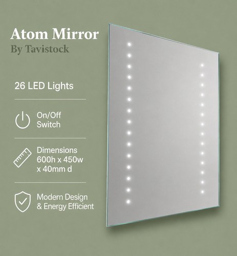 Atom led bathroom mirror - led,