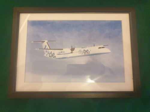 Flybe dash q400 framed - dash,