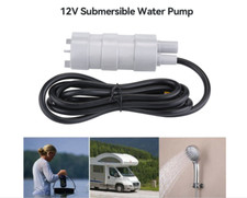 12V Water Pump Submersible Caravan Camper Motorhome High Flow Pump 1000 L/H UK