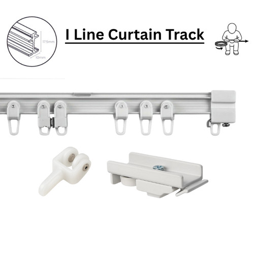 Iline aluminum curtain - iline, track
