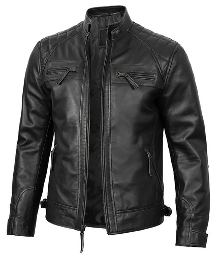 Mens quilted real black - real,