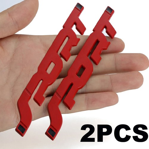 2pcs red sport logo - 3d,