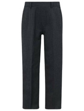 2 PACK BOYS CHARCOAL/DARK GREY SCHOOL TROUSERS REGULAR FIT UNIFORM PANT SIZE 