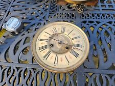 Antique German Vienna antique wall clock spring movement works dial 8" FMS