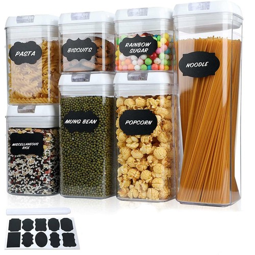7pc white airtight food - 7pc,