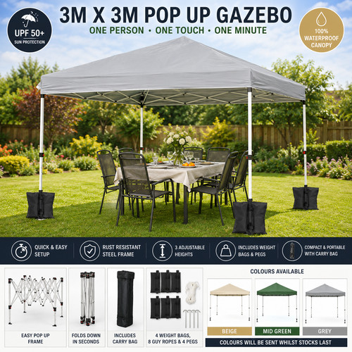 Pop up gazebo - 3m, x