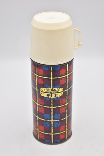 Vintage thermos tartan vacuum - vintage,