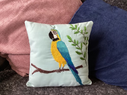 Hand embroidered decorative - hand,