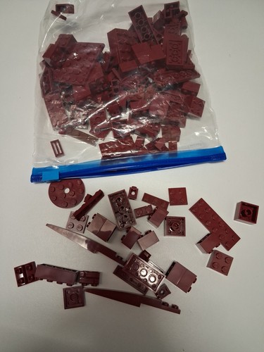 150g dark red lego assorted - 150g,