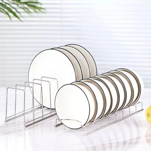 Stainless steel bowl - and, plate