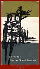 "NOTES FOR VENTURE SCOUT