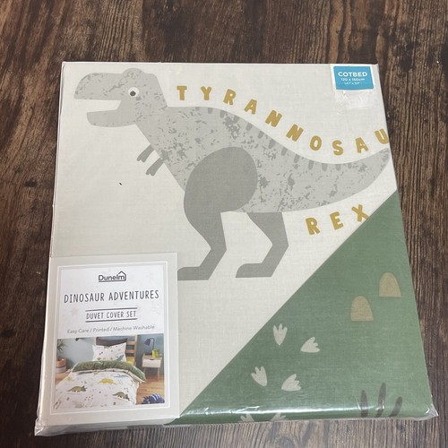 Dunelm dinosaur adventures cot - dinosaur,
