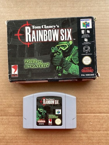 N64 rainbow six game boxed - rainbow,