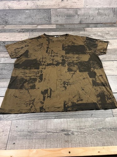 Khaki abstract print - print, t-shirt