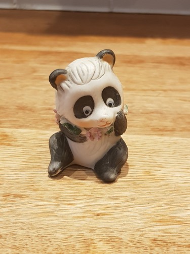 Vintage baby girl panda - baby, bear