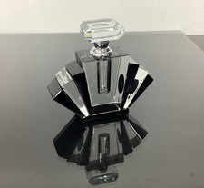 Vintage Art Deco ‘Fan Style’ Crystal Perfume Bottle in Gift Box Weight 228g