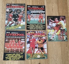 Official Liverpool Fan Club Magazine Bundle 1980's-Rare