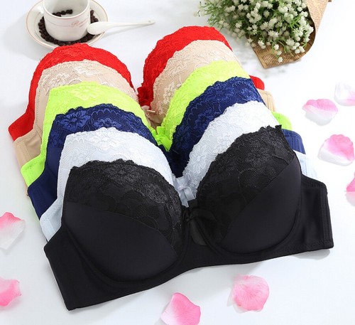 Lace full cup bra - bra, padded