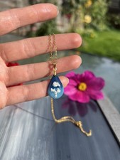 ?️?Blue cloud skies resin necklace , New handmade ??️