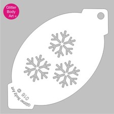 Reusable Christmas Snowflake Face Paint Stencil Template 016 Christmas Party