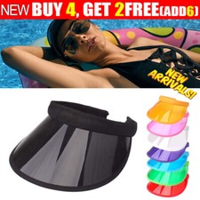 1x Unisex Retro Neon Sun Visor Hat Headband Cap Golf Tennis Stag Poker Party